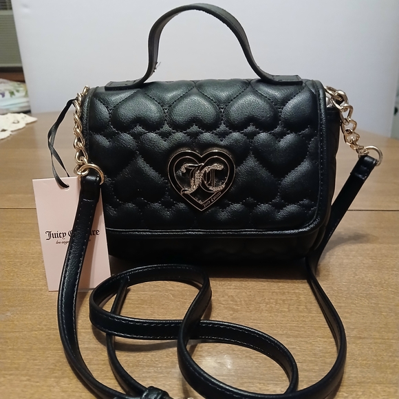 Juicy Couture Handbags - Juicy Couture Black Quilted Crossbody Bag